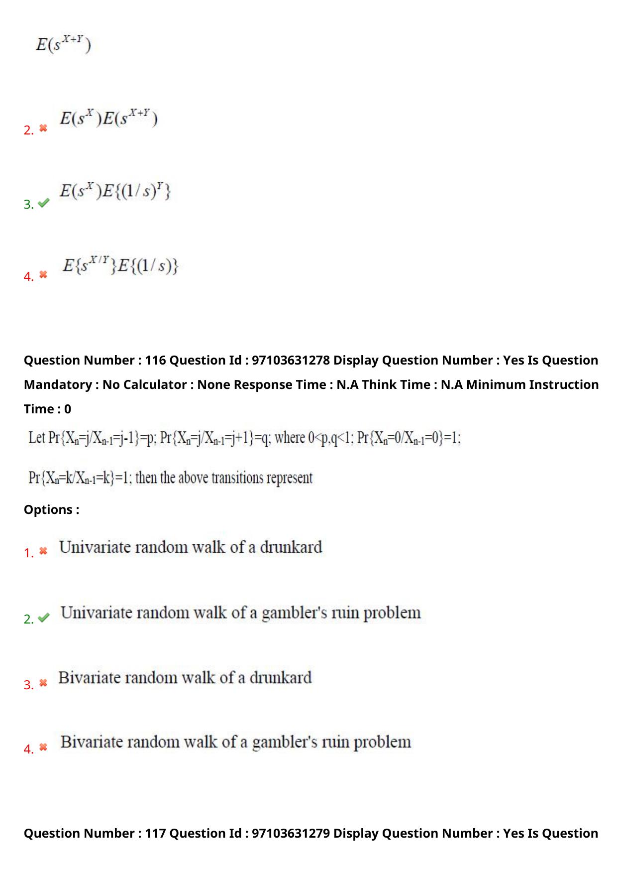 AP RCET 2024 Statistics Question Paper - Page 70