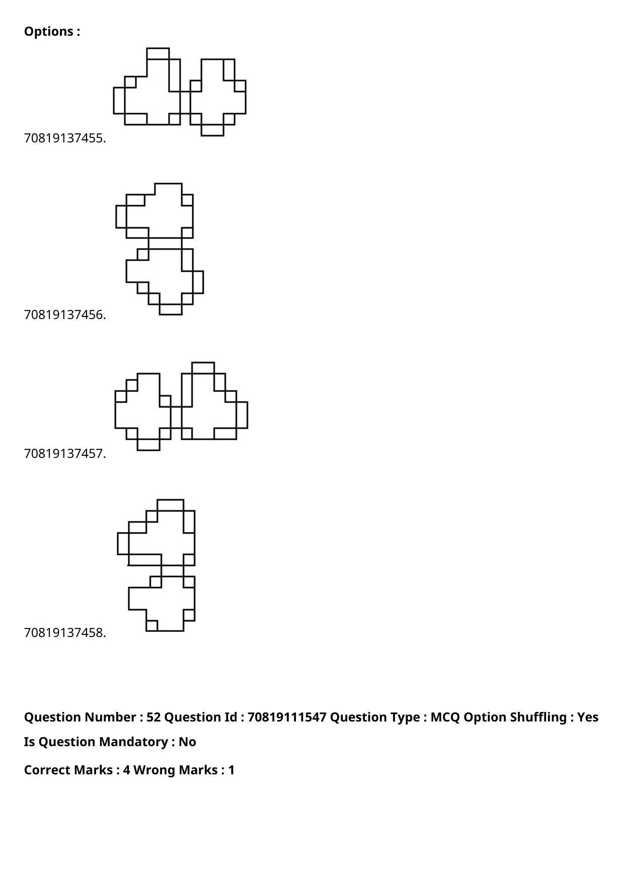 JEE Mains 2021: B.Arch Gujarati (Shift 2) 23-02-2021 Question Paper - Page 57