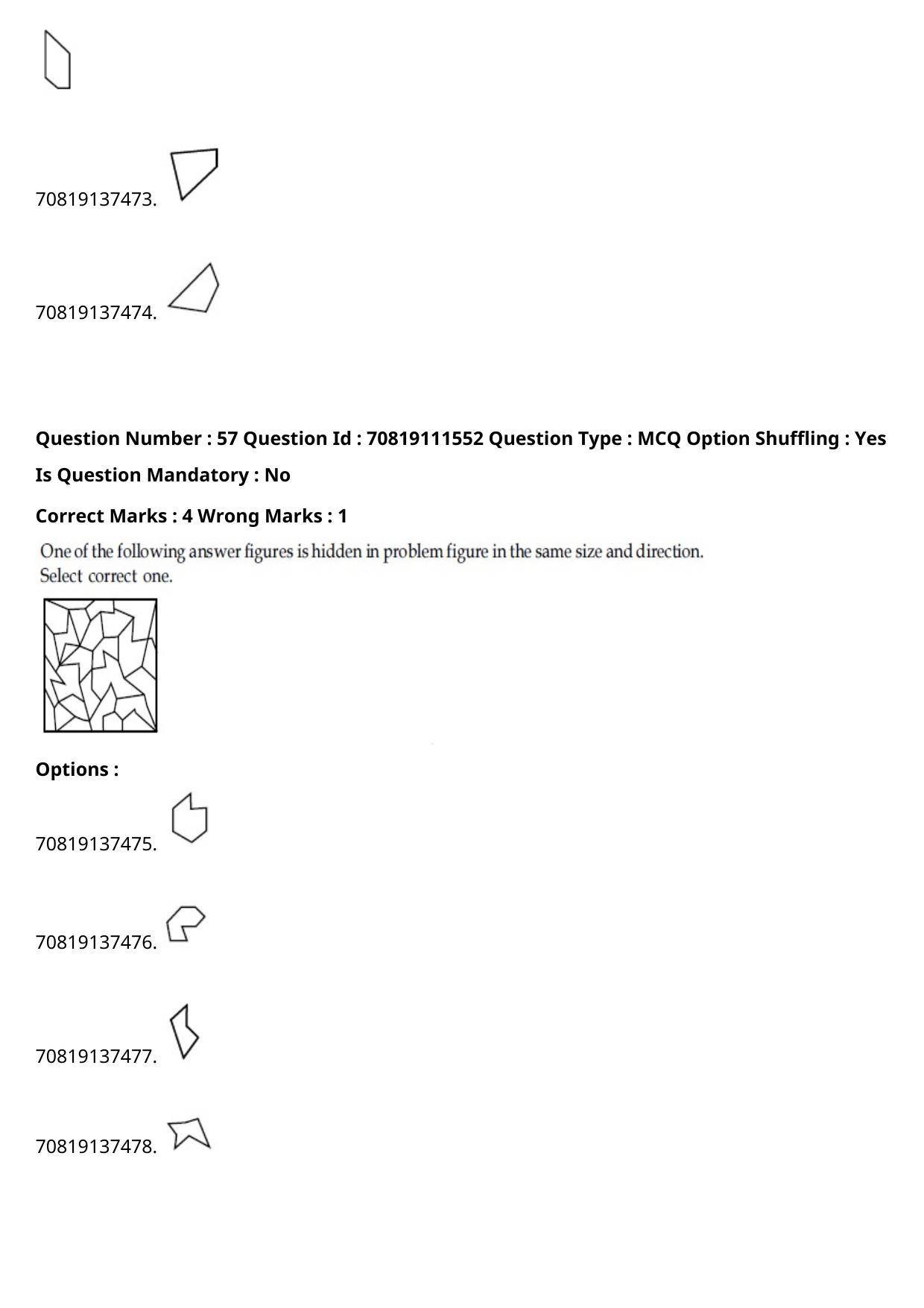 JEE Mains 2021: B.Arch Gujarati (Shift 2) 23-02-2021 Question Paper - Page 66
