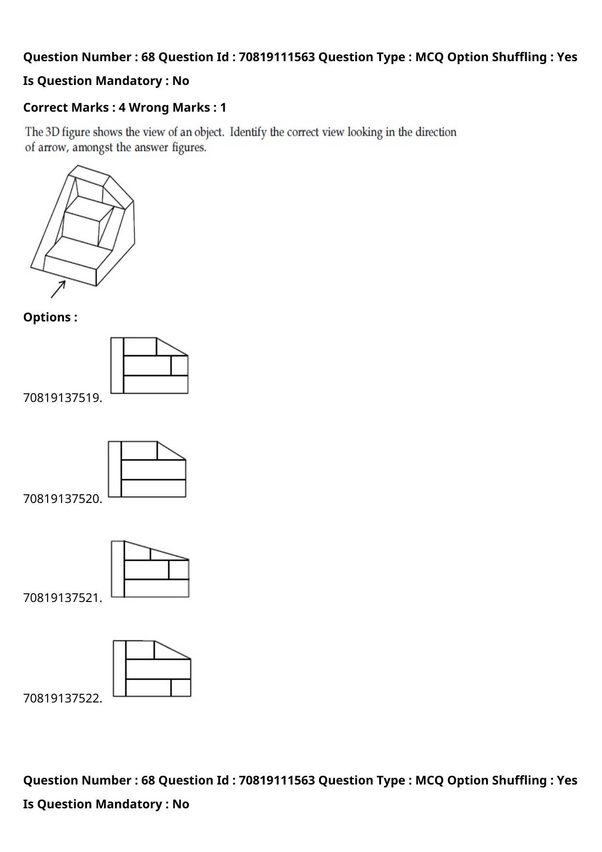 JEE Mains 2021: B.Arch Gujarati (Shift 2) 23-02-2021 Question Paper - Page 88