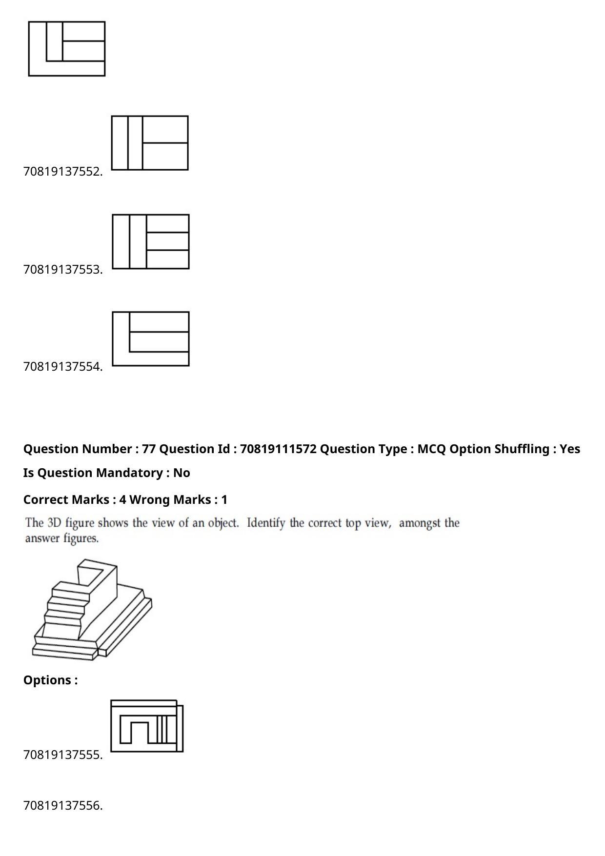 JEE Mains 2021: B.Arch Gujarati (Shift 2) 23-02-2021 Question Paper - Page 105