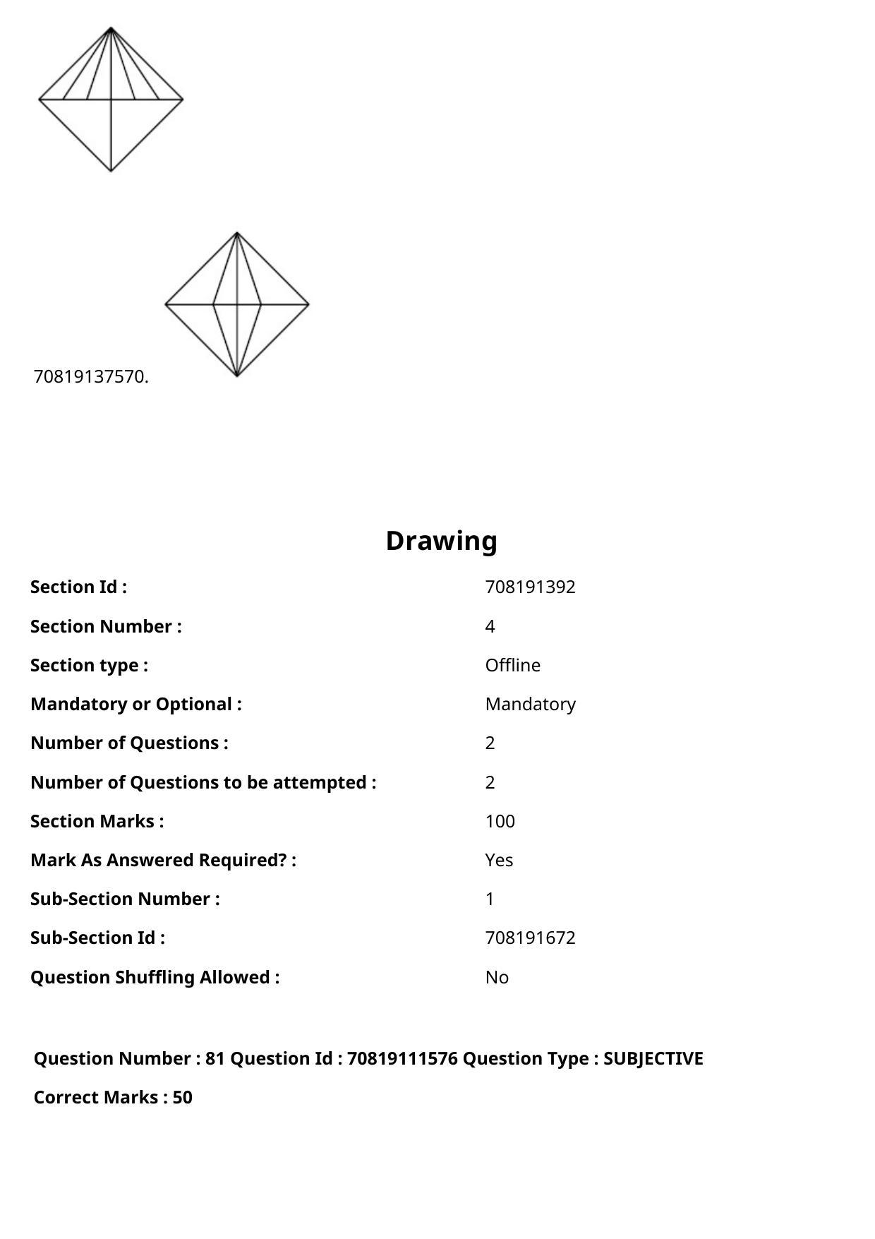JEE Mains 2021: B.Arch Gujarati (Shift 2) 23-02-2021 Question Paper - Page 112