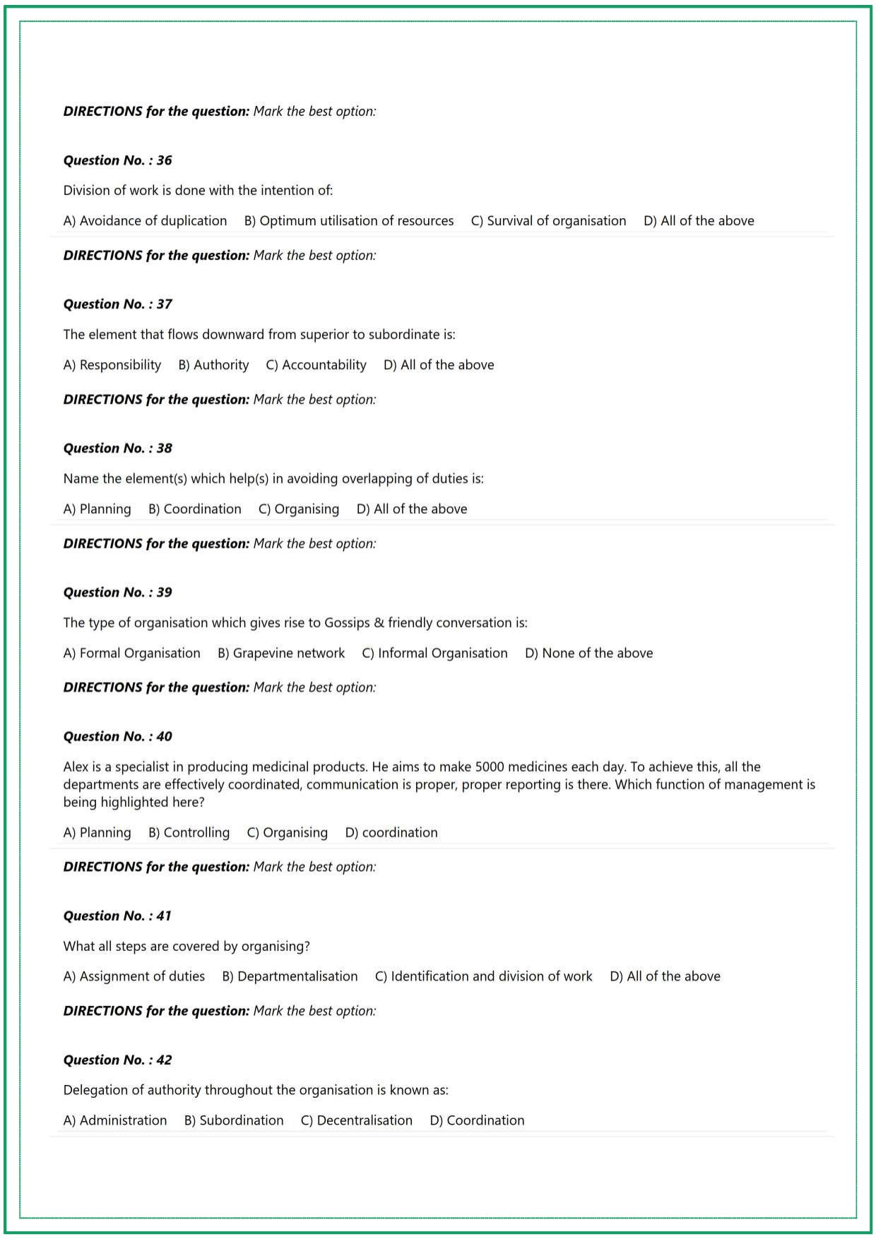 CUET UG Business Studies Sample Paper 1 - Page 6