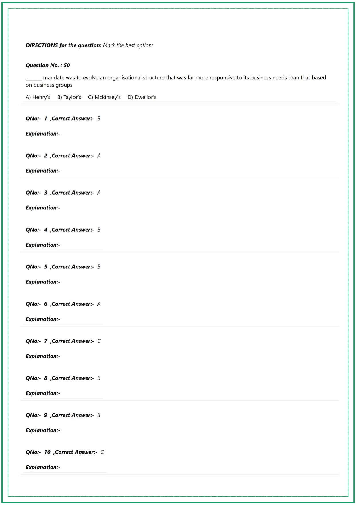 CUET UG Business Studies Sample Paper 1 - Page 8