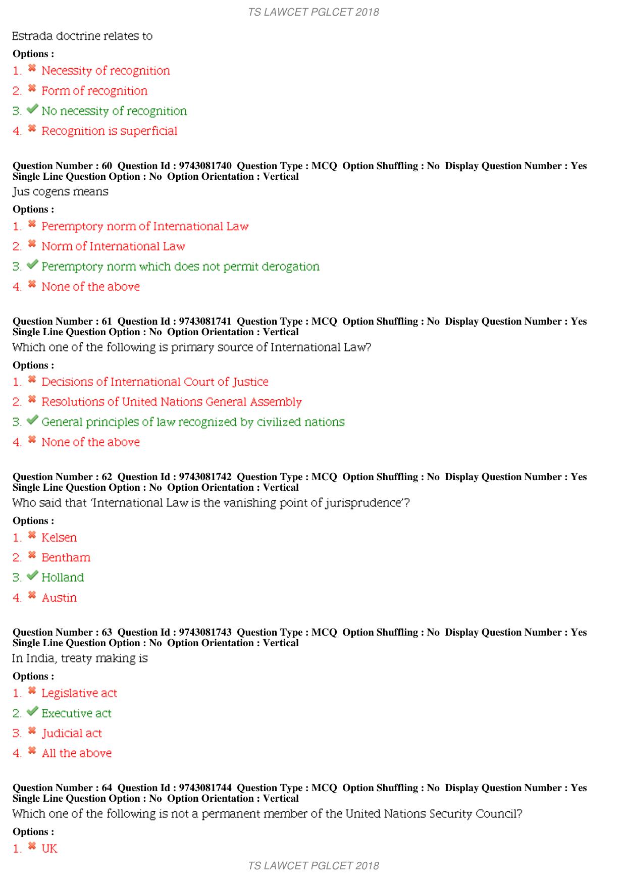 TS TS PGLCET 2018 Question Paper with Key - Page 13