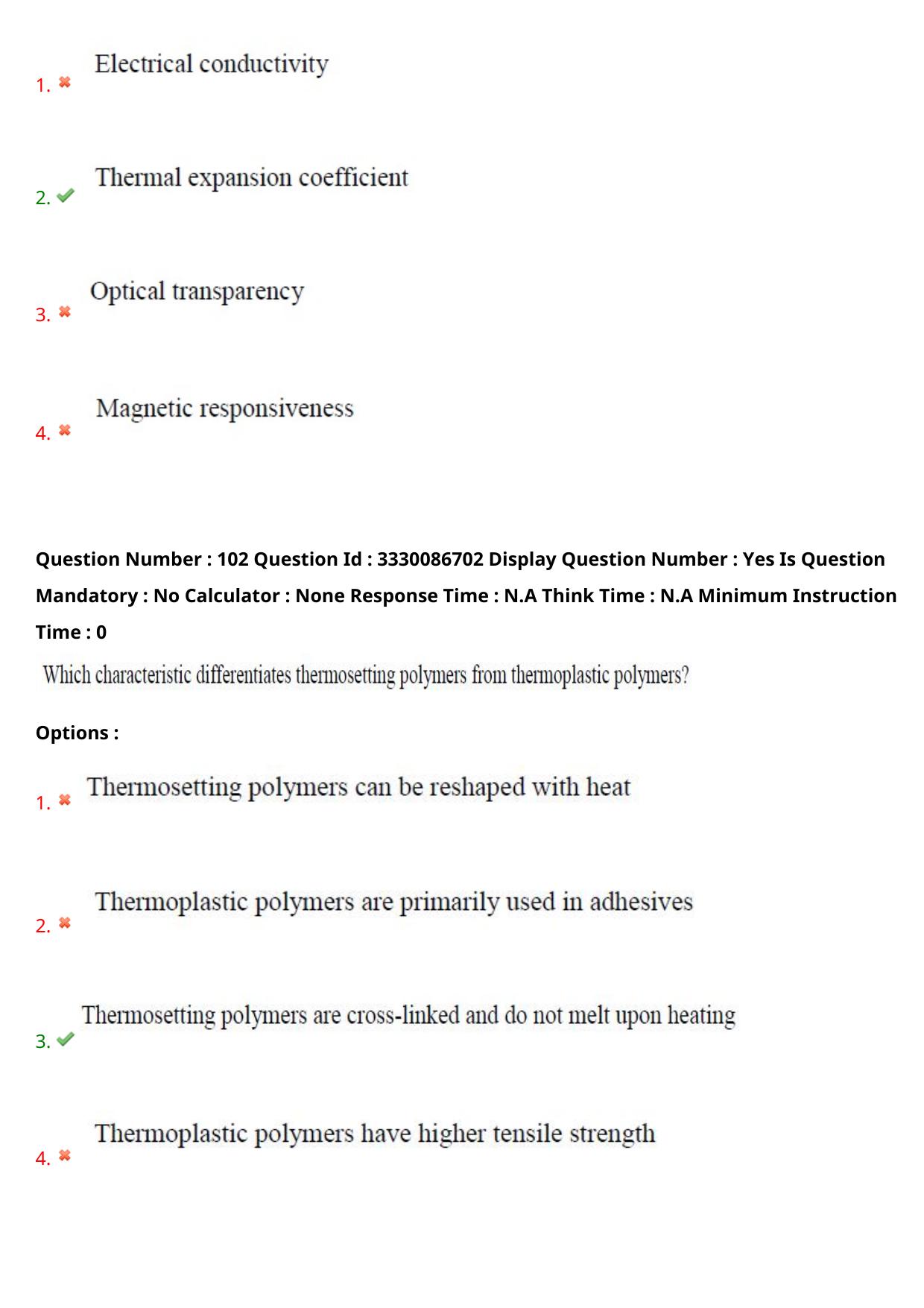 AP PGECET 2024 Nano Technology Question Paper with Preliminary Key - Page 62