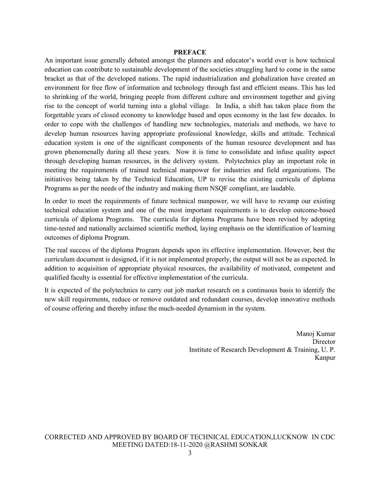 SYLLABUS FOR FIRST SEMESTER SESSION (2020-2021) - TWO SEMESTER POST GRADUATE DIPLOMA COURSE IN FASHION TECHNOLOGY - Page 3