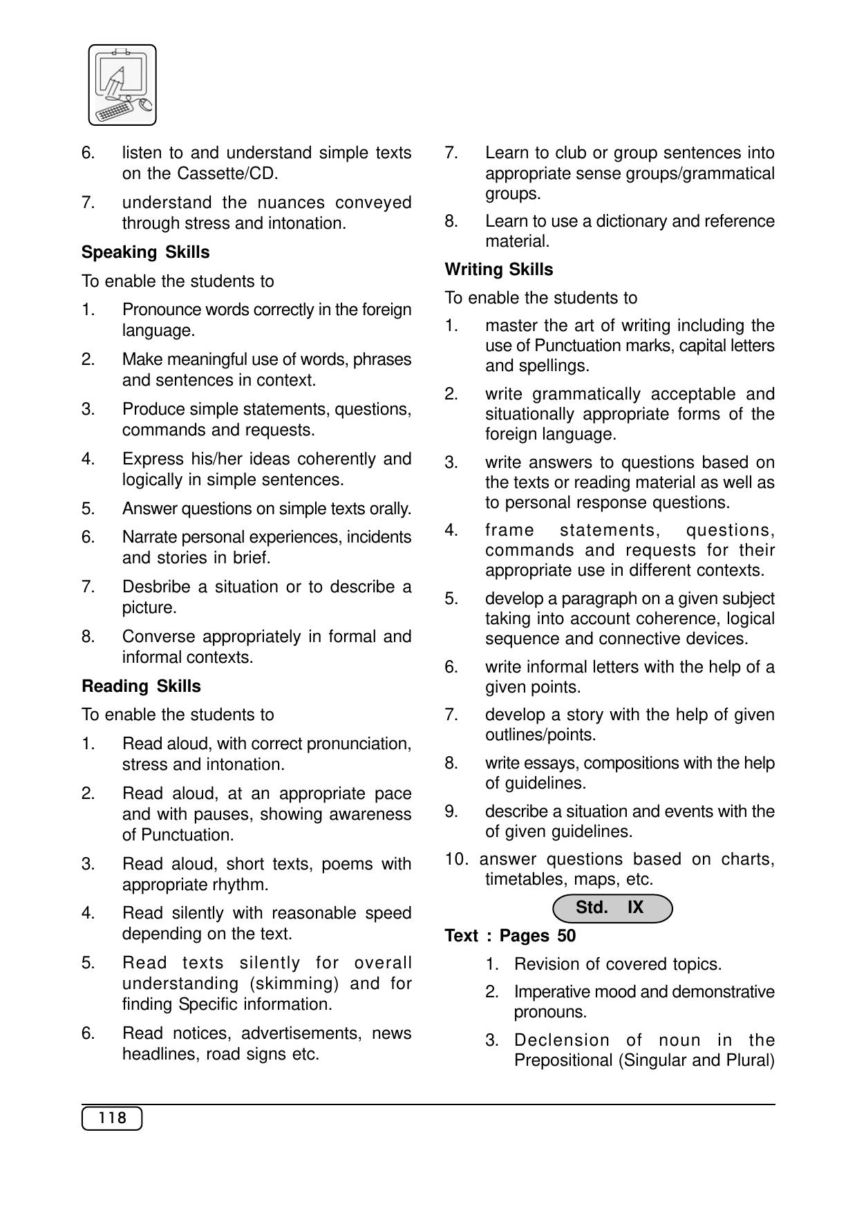 Maharashtra SSC Russian Syllabus - Page 2