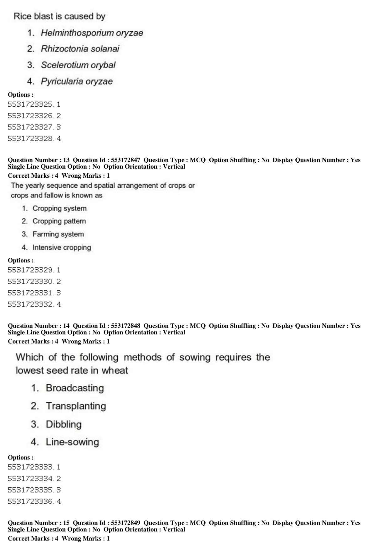 ICAR AIEEA PG 2019 AGRONOMY Question Paper - Page 6