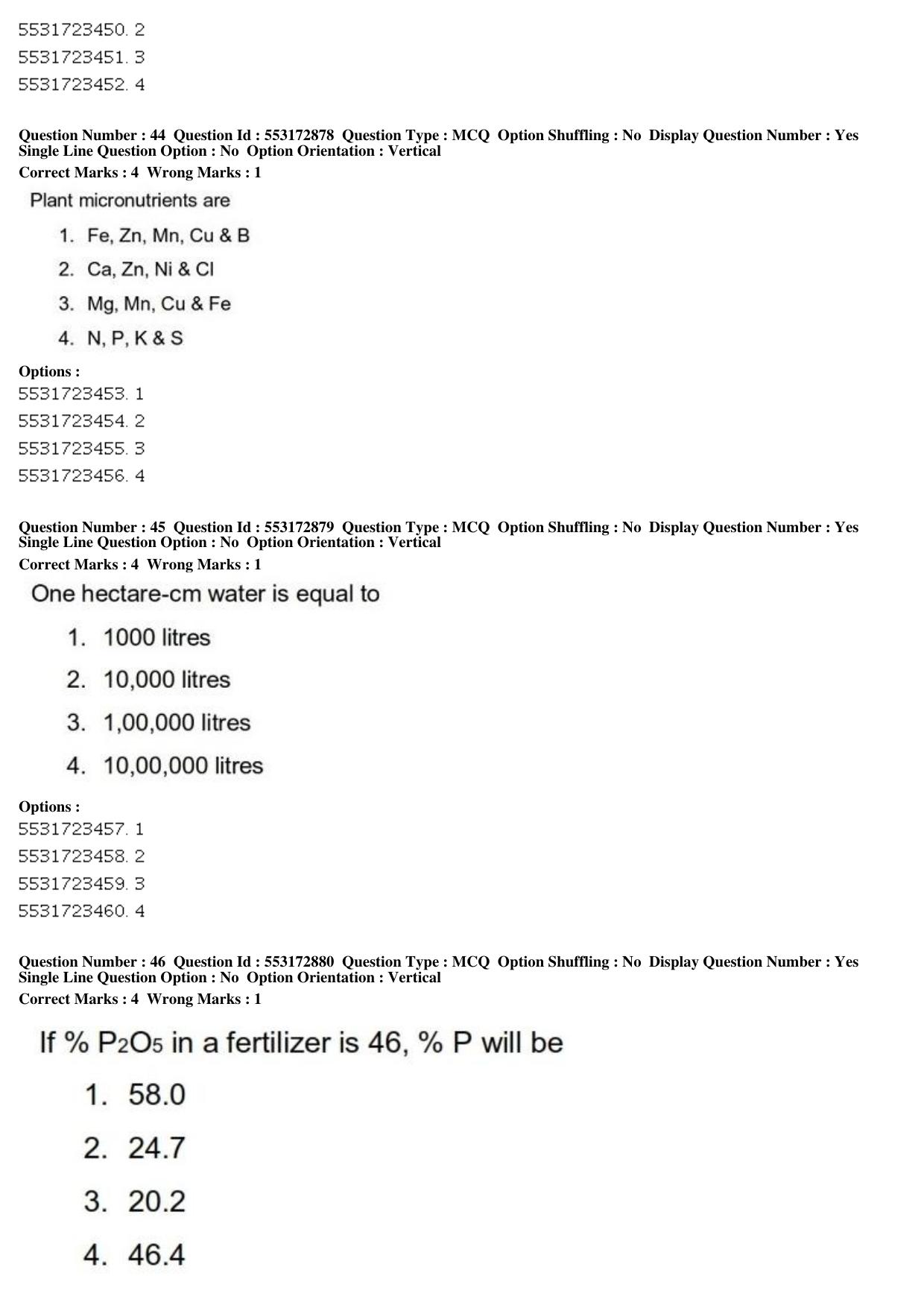 ICAR AIEEA PG 2019 AGRONOMY Question Paper - Page 17
