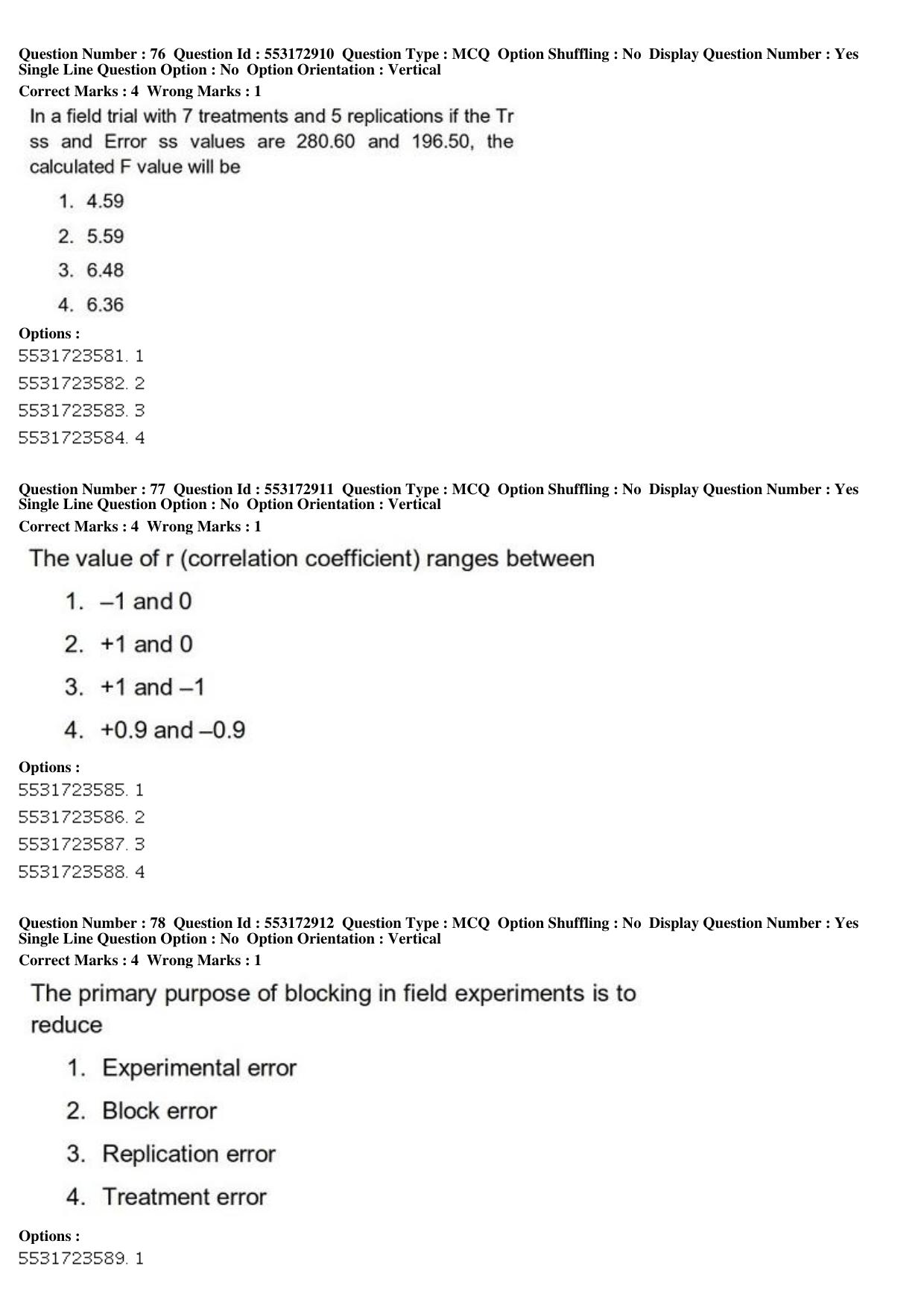 ICAR AIEEA PG 2019 AGRONOMY Question Paper - Page 29