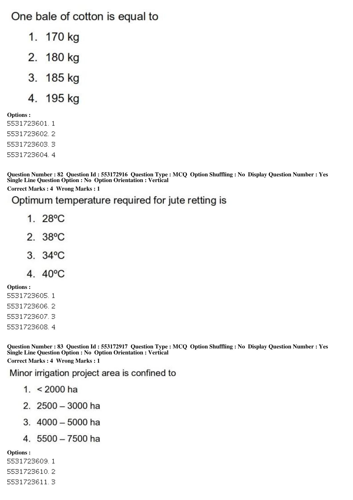 ICAR AIEEA PG 2019 AGRONOMY Question Paper - Page 31