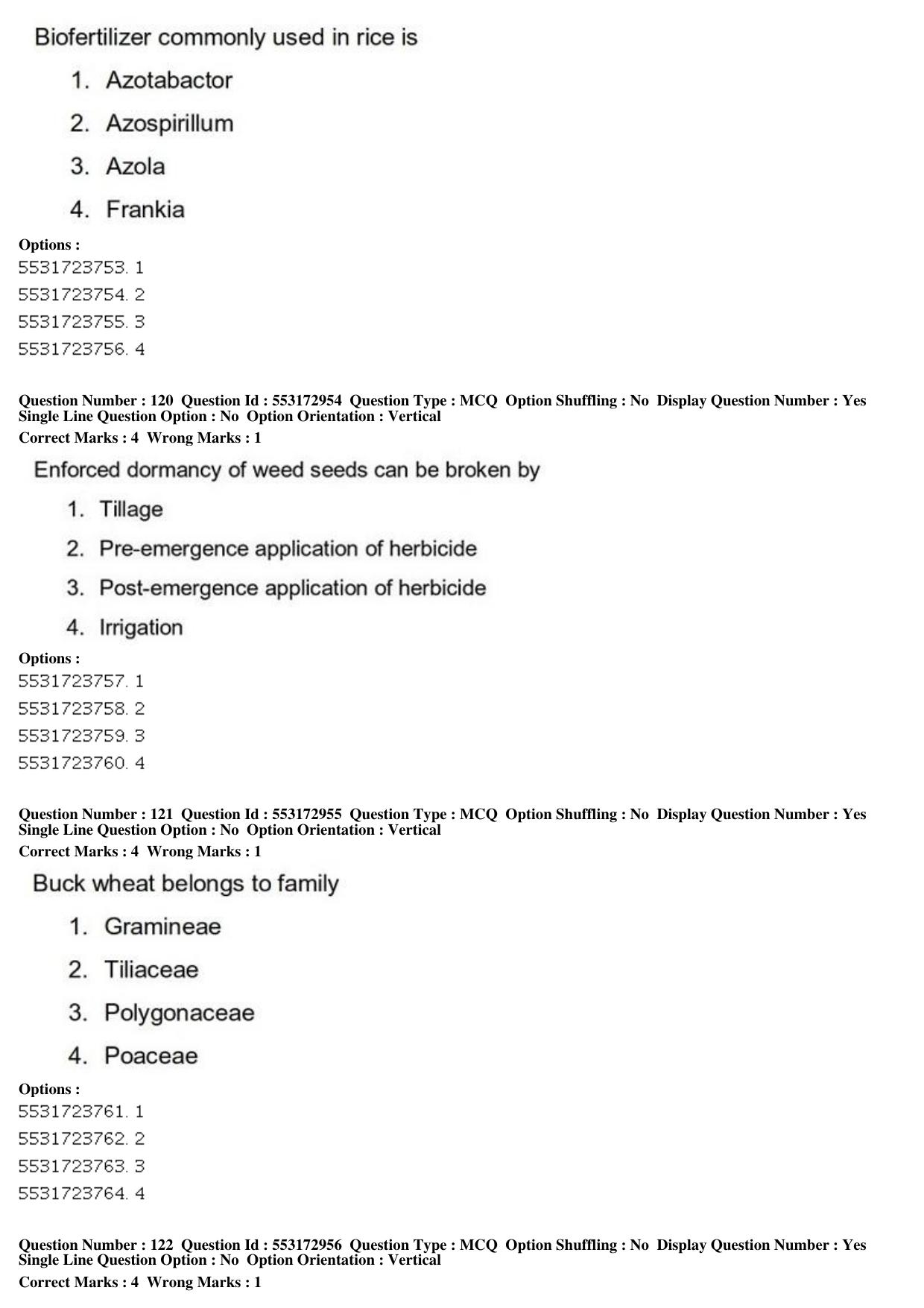 ICAR AIEEA PG 2019 AGRONOMY Question Paper - Page 45