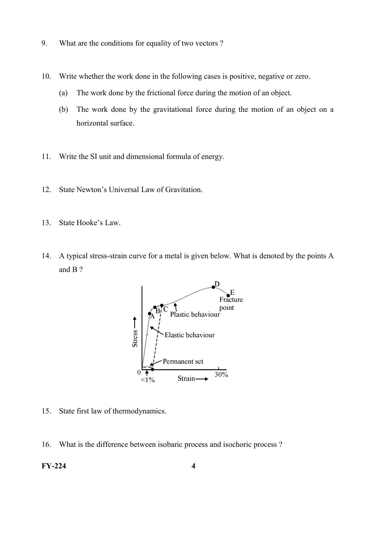 Kerala Plus One 2021 Physics Question Papers (Annual) - Page 4