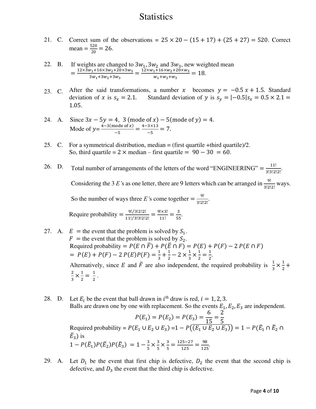 ACET December 2023 Question Paper Indicative Solution - Page 4