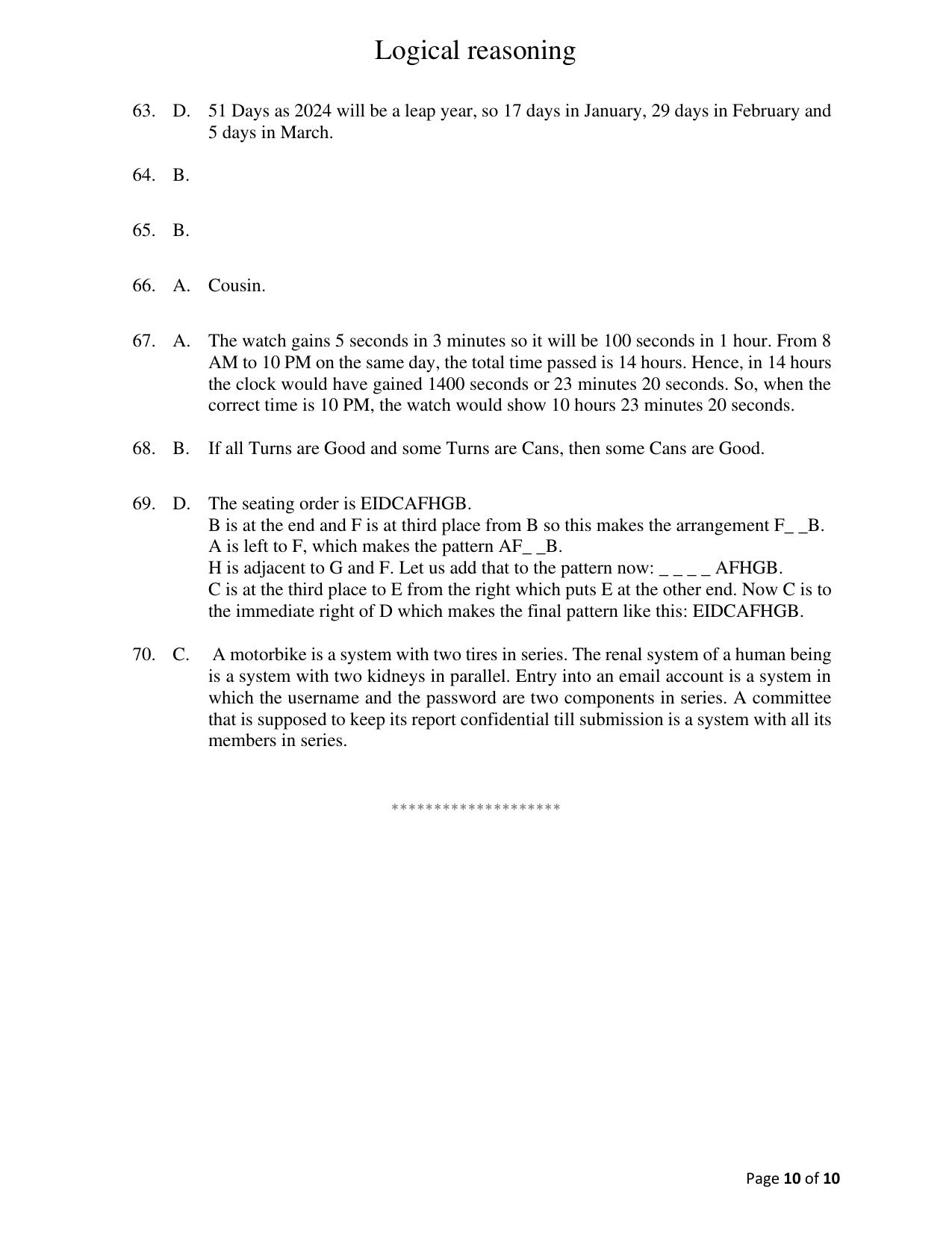 ACET December 2023 Question Paper Indicative Solution - Page 10