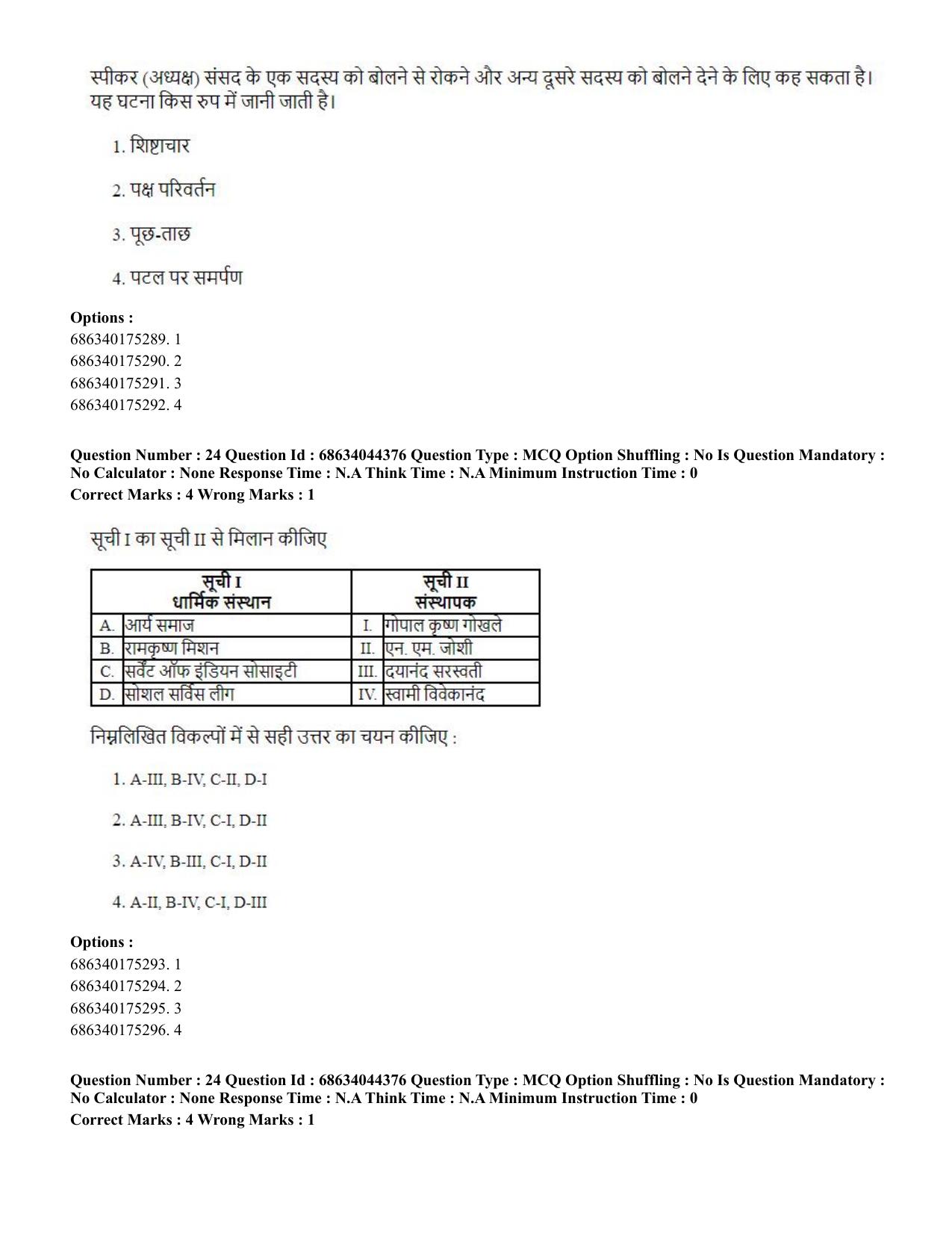 CUET PG 2023: ACQP23 – Vedanta (BHU) (Hin)-Shift 3 (30-06-2023) Question Paper - Page 37