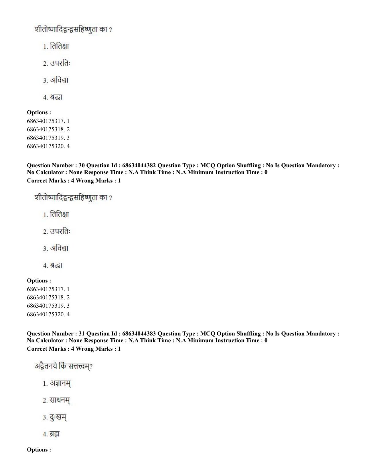 CUET PG 2023: ACQP23 – Vedanta (BHU) (Hin)-Shift 3 (30-06-2023) Question Paper - Page 46