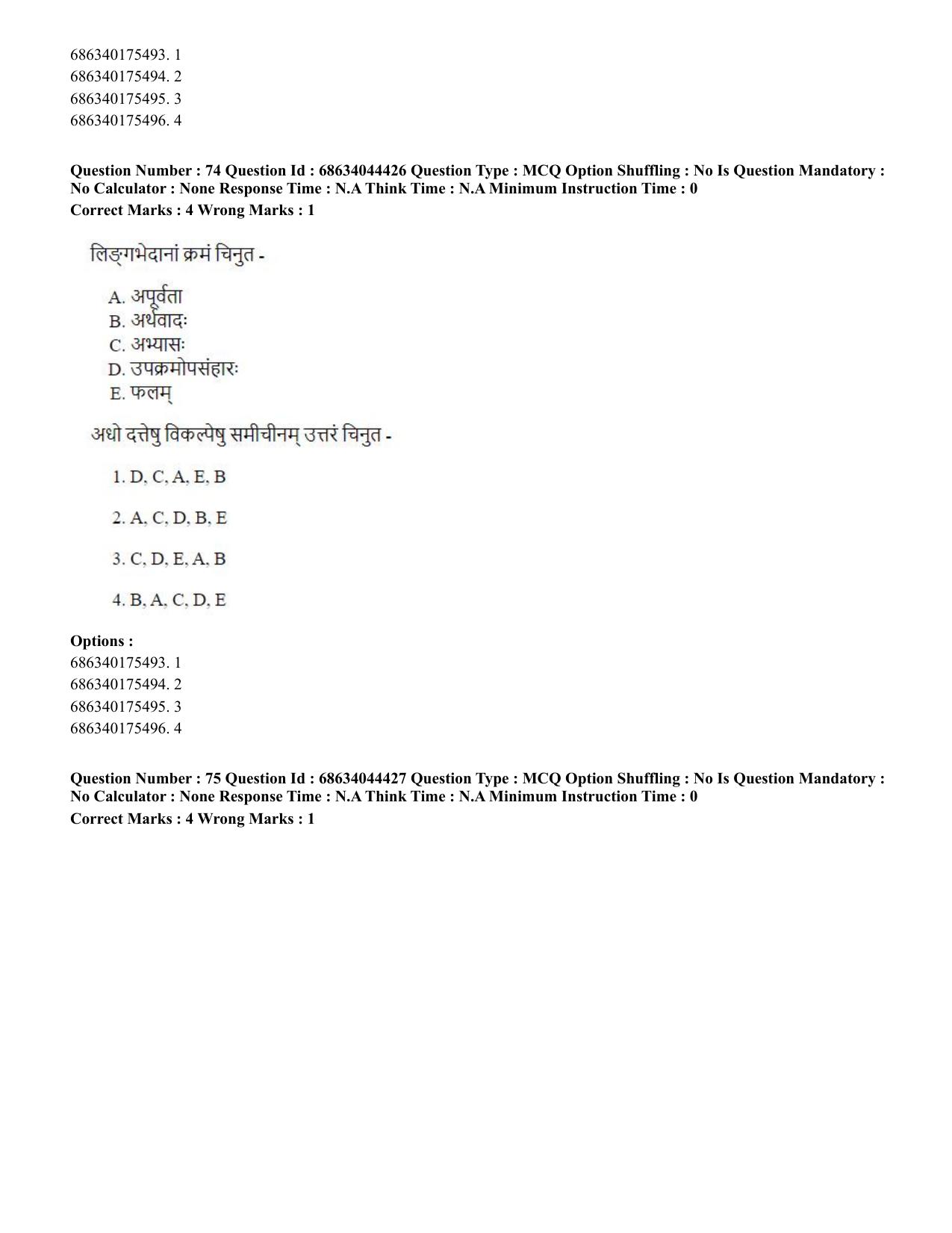 CUET PG 2023: ACQP23 – Vedanta (BHU) (Hin)-Shift 3 (30-06-2023) Question Paper - Page 102