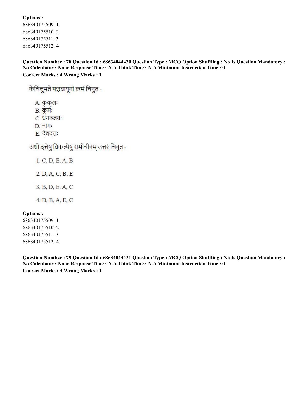 CUET PG 2023: ACQP23 – Vedanta (BHU) (Hin)-Shift 3 (30-06-2023) Question Paper - Page 109