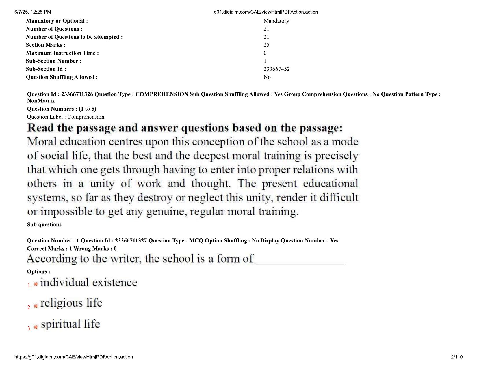 AP EDCET 2025 Mathematics Question Paper with Answer Key (URDU) - Page 2