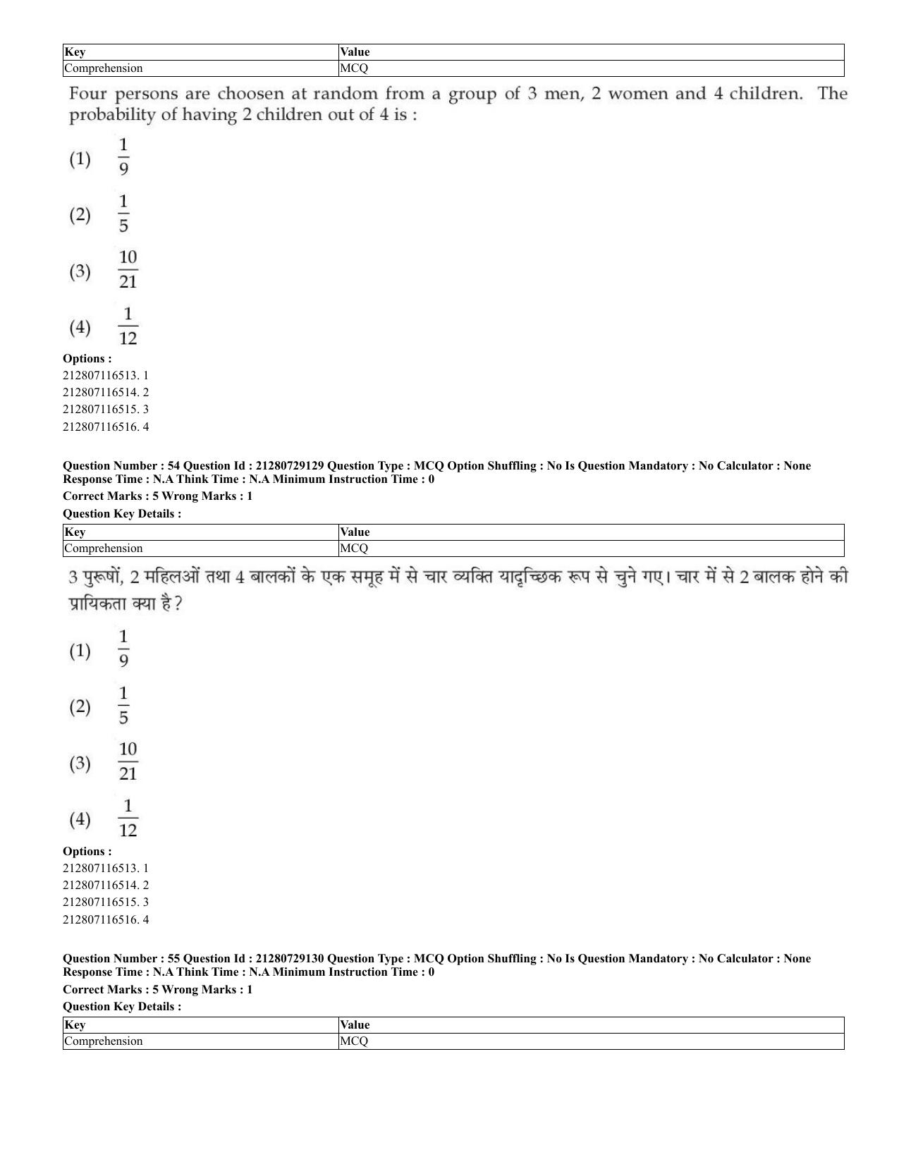 CUET 2023 Hindi Shift 1 Question Papers - Page 34
