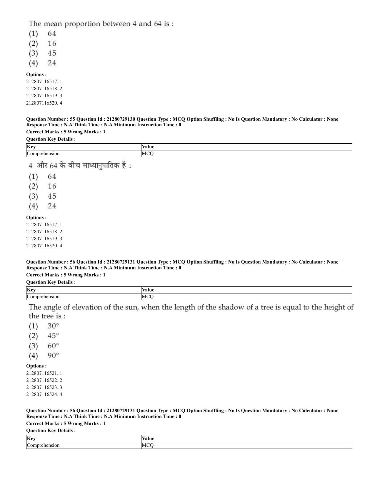 CUET 2023 Hindi Shift 1 Question Papers - Page 35
