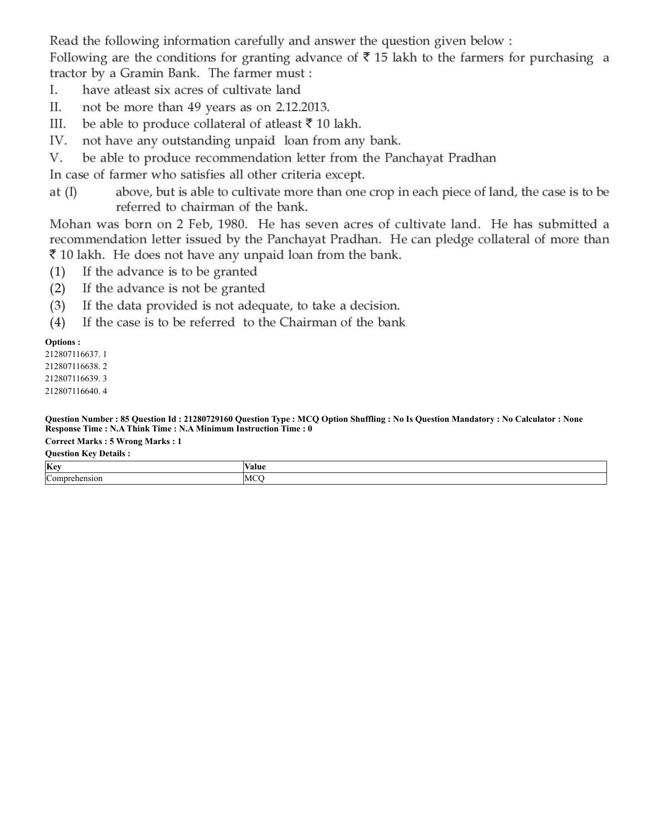 CUET 2023 Hindi Shift 1 Question Papers - Page 60