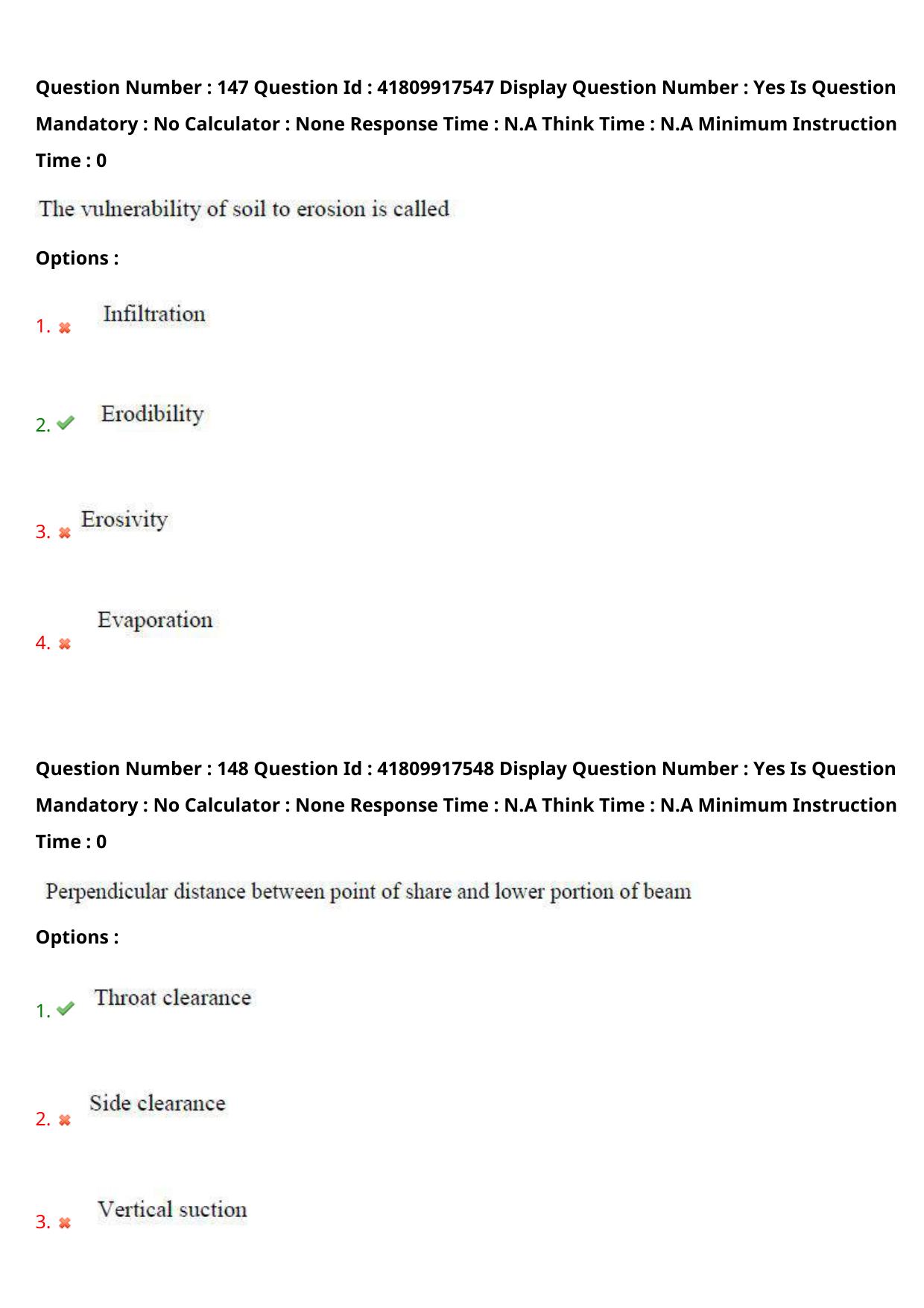 AP ECET 2023 Agricultural Engineering Question Paper - Page 92