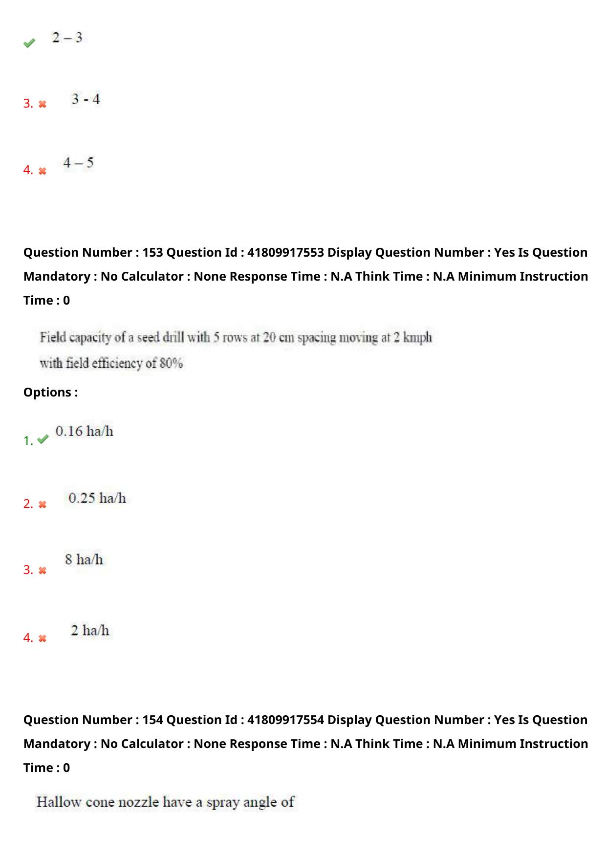 AP ECET 2023 Agricultural Engineering Question Paper - Page 95