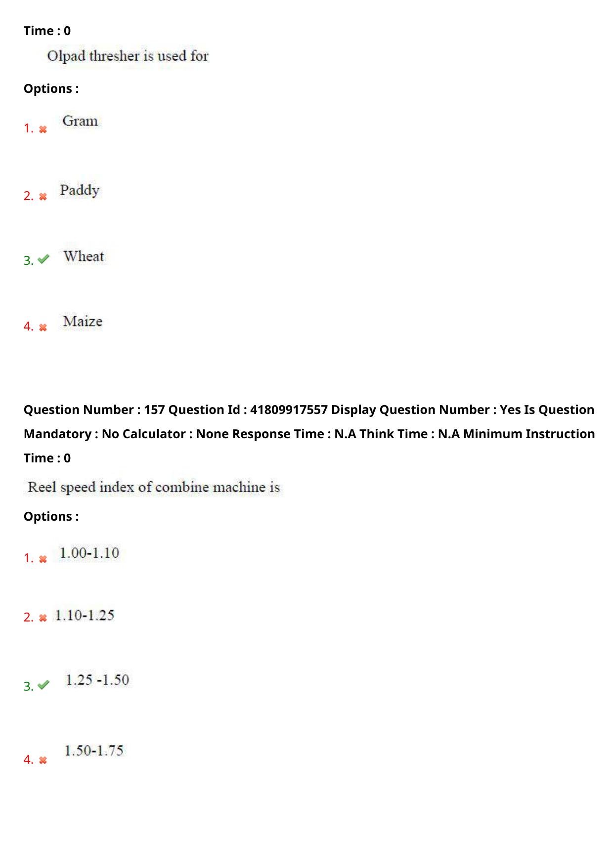 AP ECET 2023 Agricultural Engineering Question Paper - Page 97