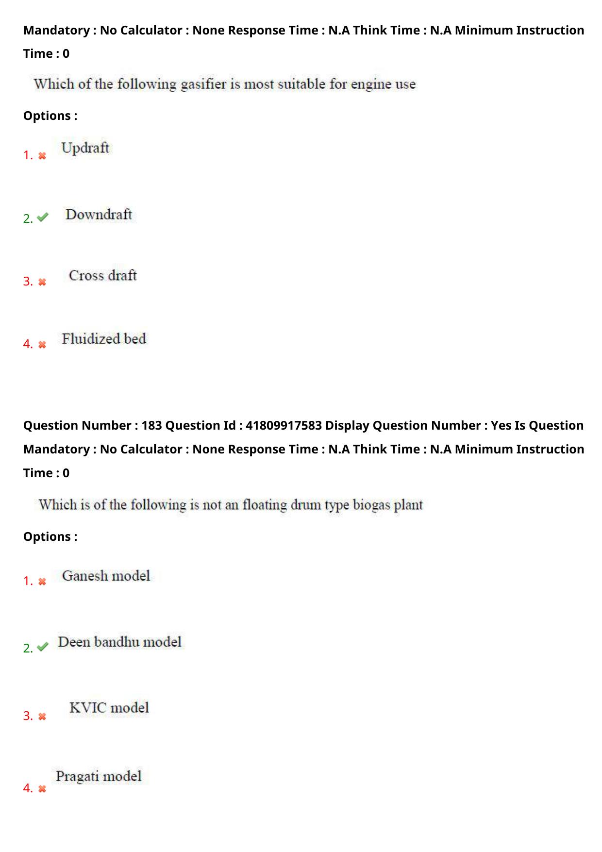 AP ECET 2023 Agricultural Engineering Question Paper - Page 111