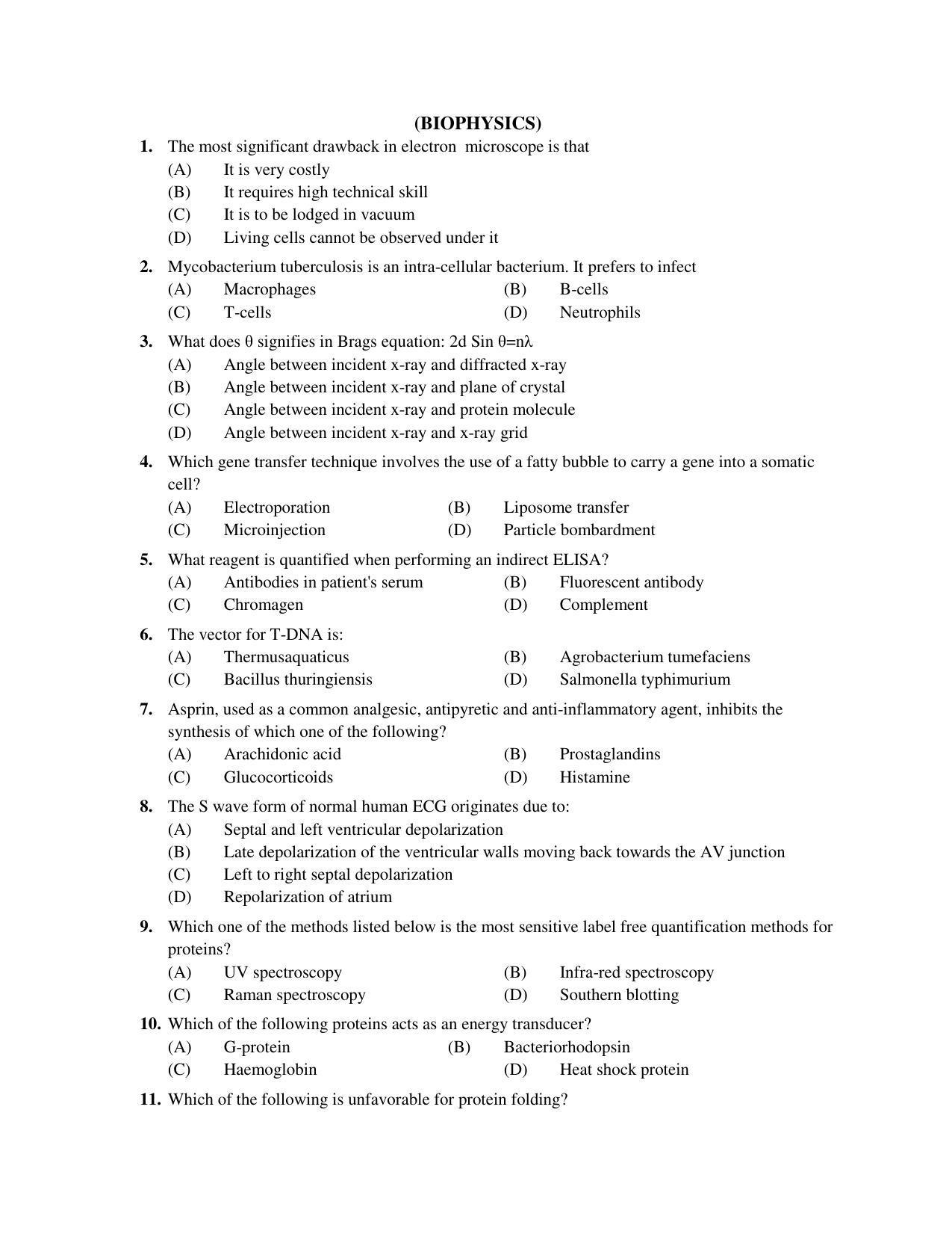 PU MPET Bio-Chemistry 2019 Question Papers - Page 8