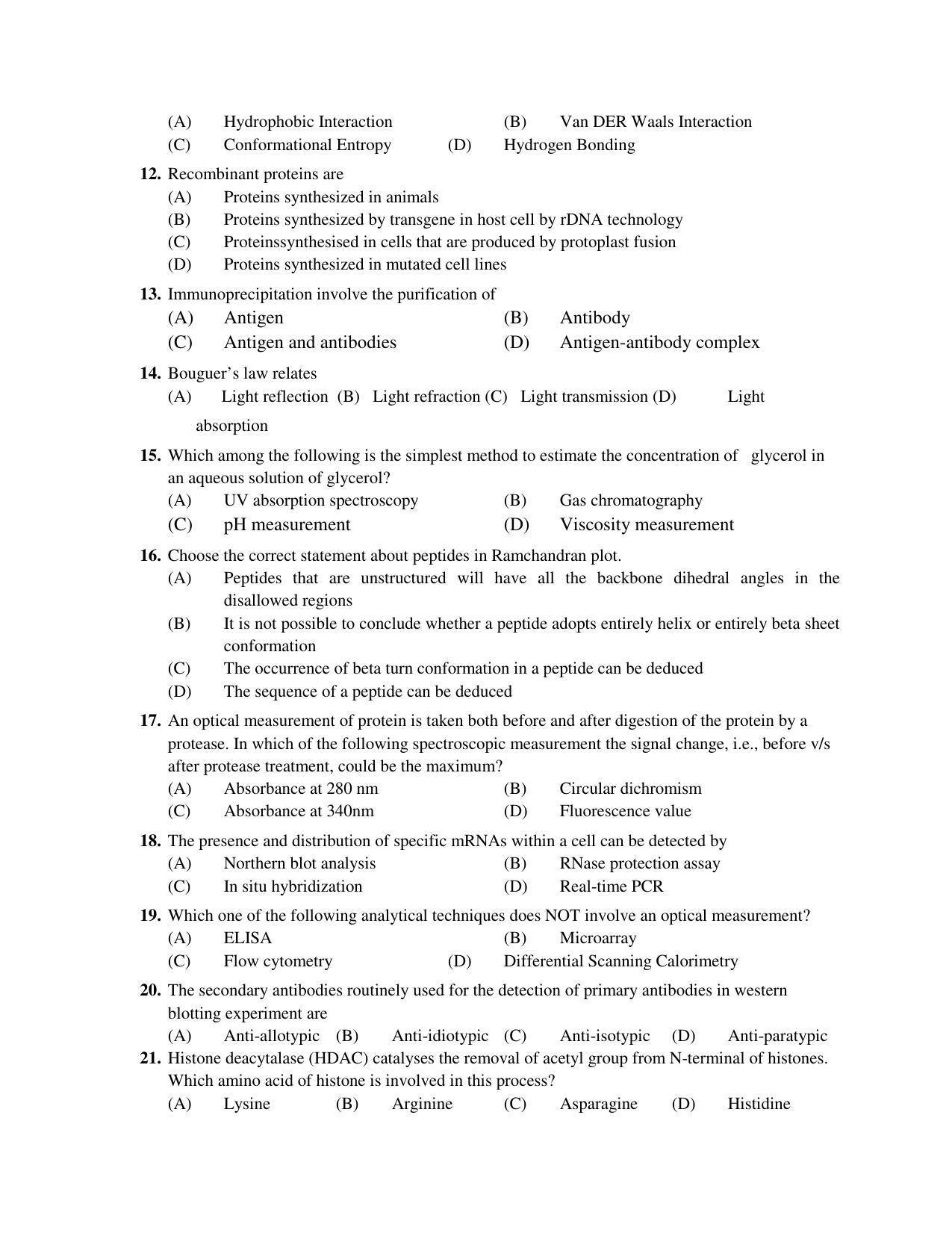 PU MPET Bio-Chemistry 2019 Question Papers - Page 9
