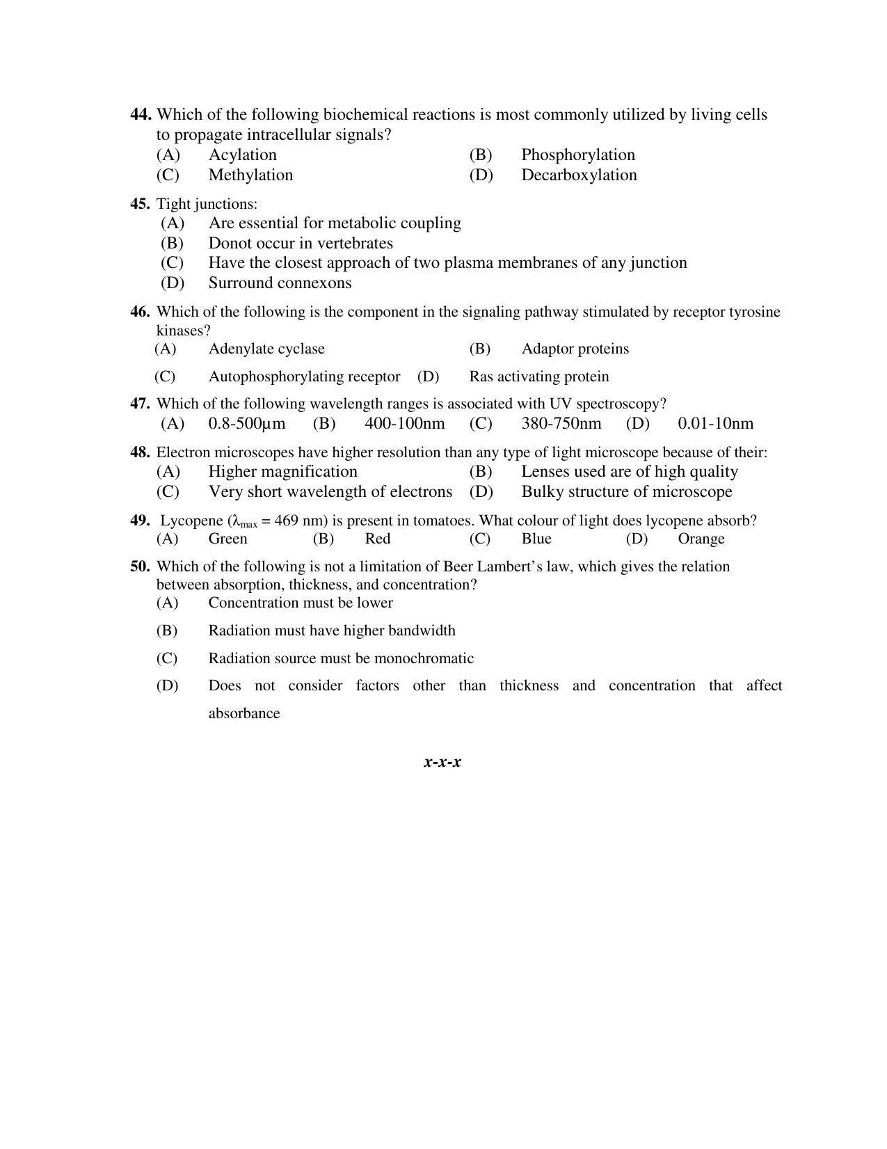 PU MPET Bio-Chemistry 2019 Question Papers - Page 12