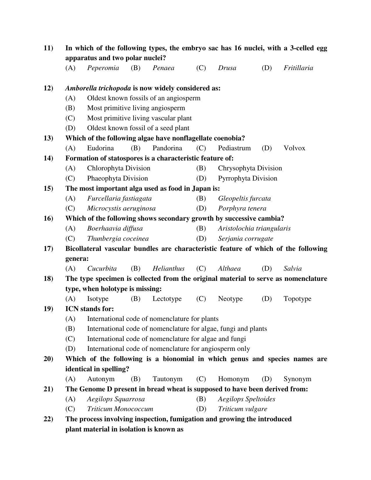 PU MPET Bio-Chemistry 2019 Question Papers - Page 14