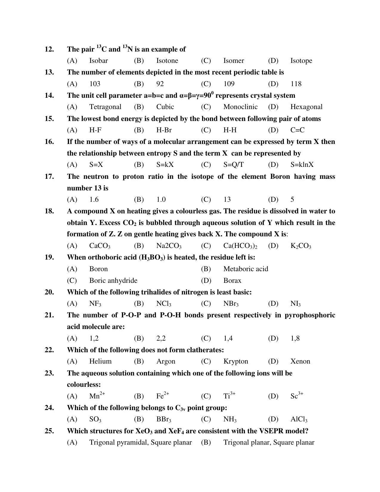 PU MPET Bio-Chemistry 2019 Question Papers - Page 20
