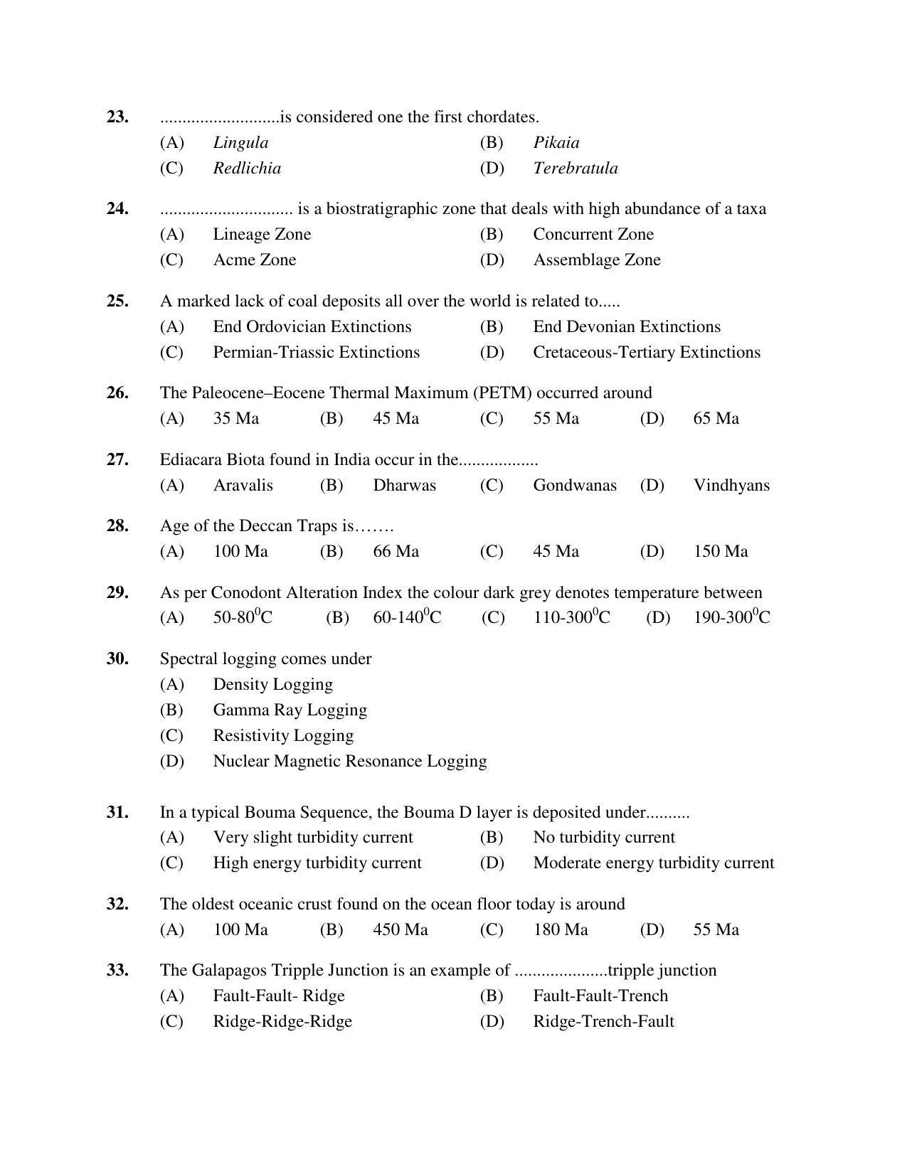 PU MPET Bio-Chemistry 2019 Question Papers - Page 31