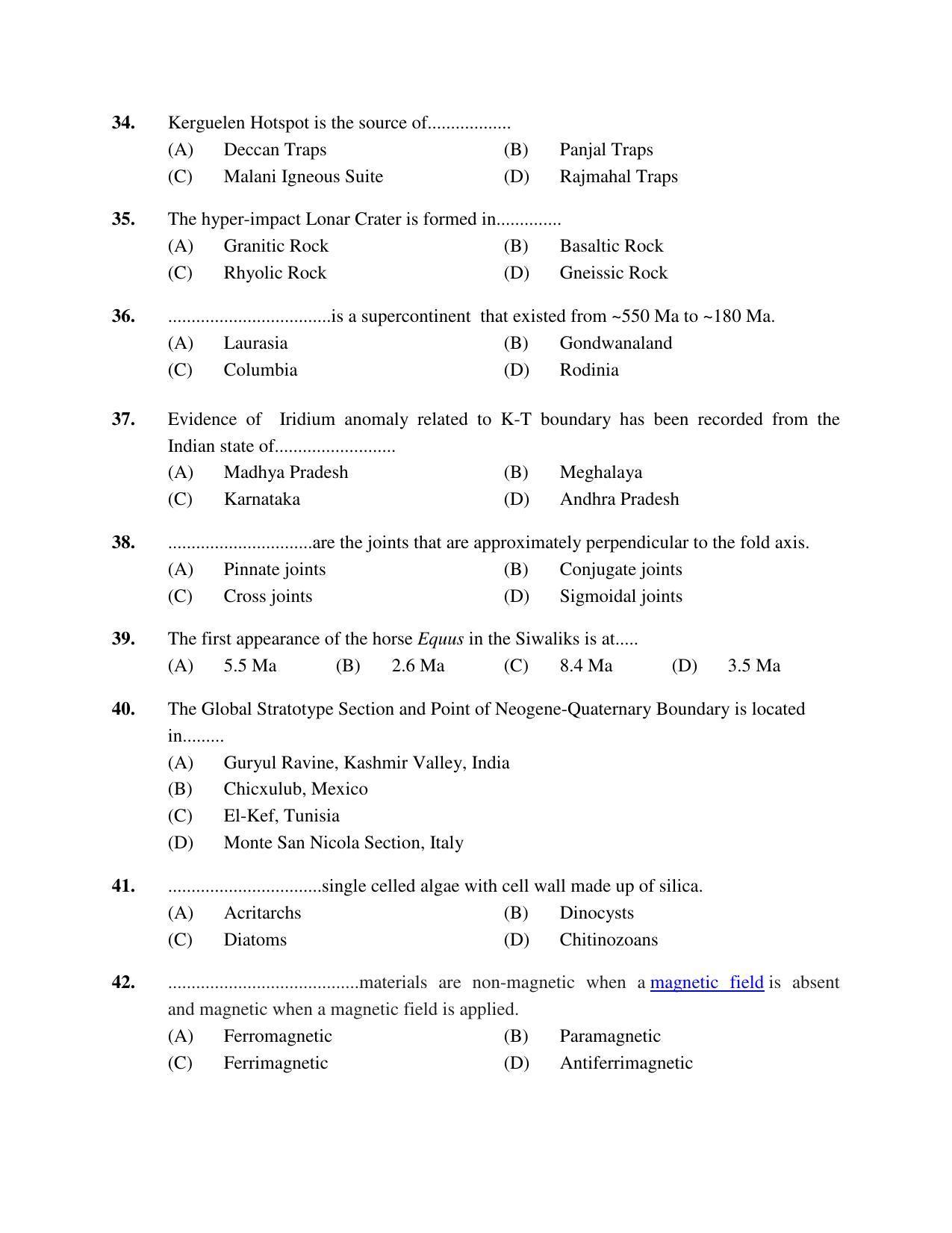 PU MPET Bio-Chemistry 2019 Question Papers - Page 32