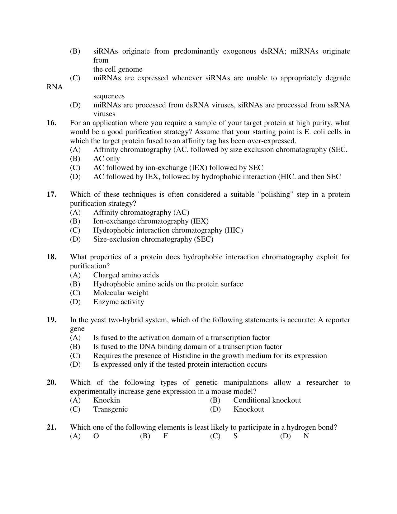 PU MPET Bio-Chemistry 2019 Question Papers - Page 41
