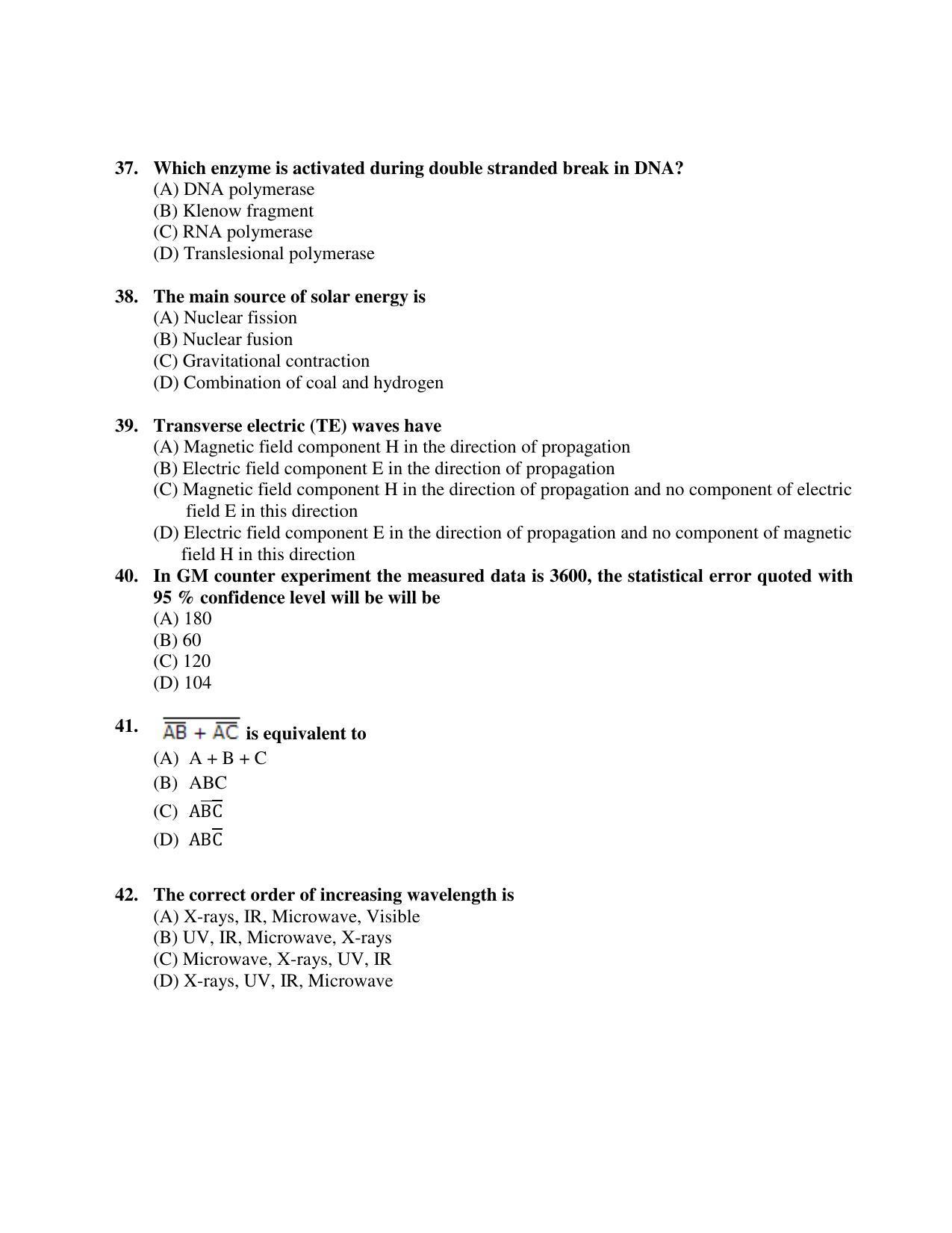 PU MPET Bio-Chemistry 2019 Question Papers - Page 51