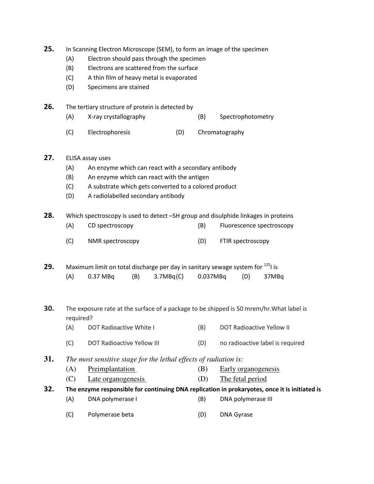 PU MPET Bio-Chemistry 2019 Question Papers - Page 57