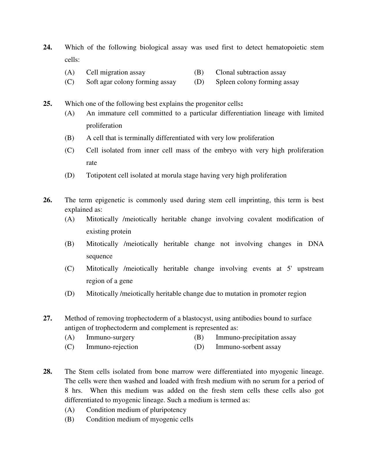 PU MPET Bio-Chemistry 2019 Question Papers - Page 73