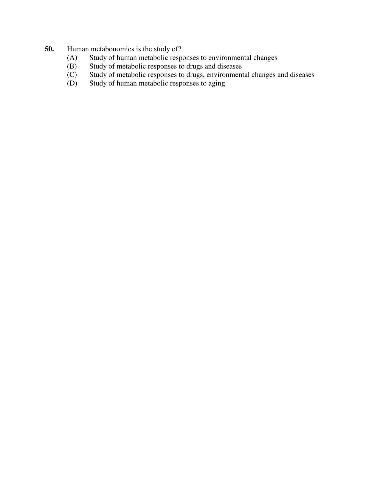 PU MPET Bio-Chemistry 2019 Question Papers - Page 93