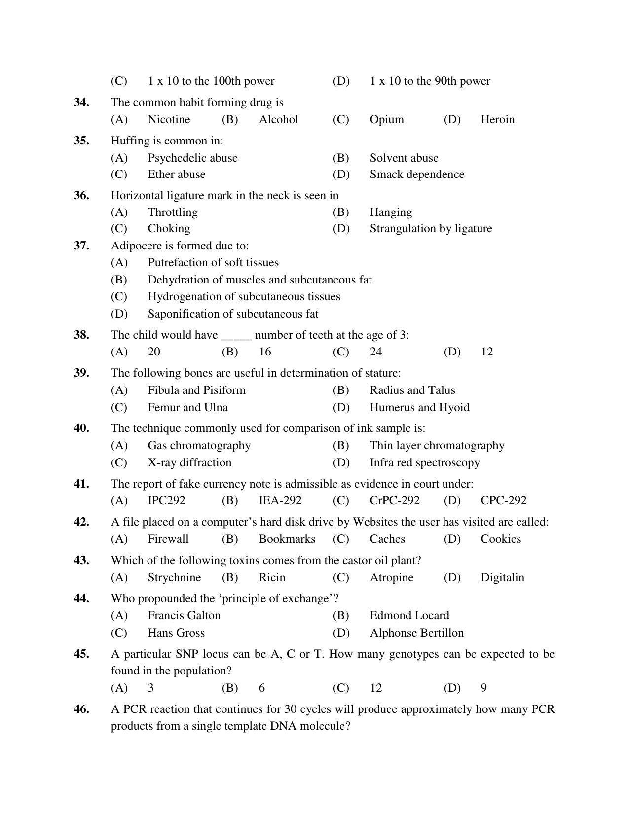 PU MPET Bio-Chemistry 2019 Question Papers - Page 103