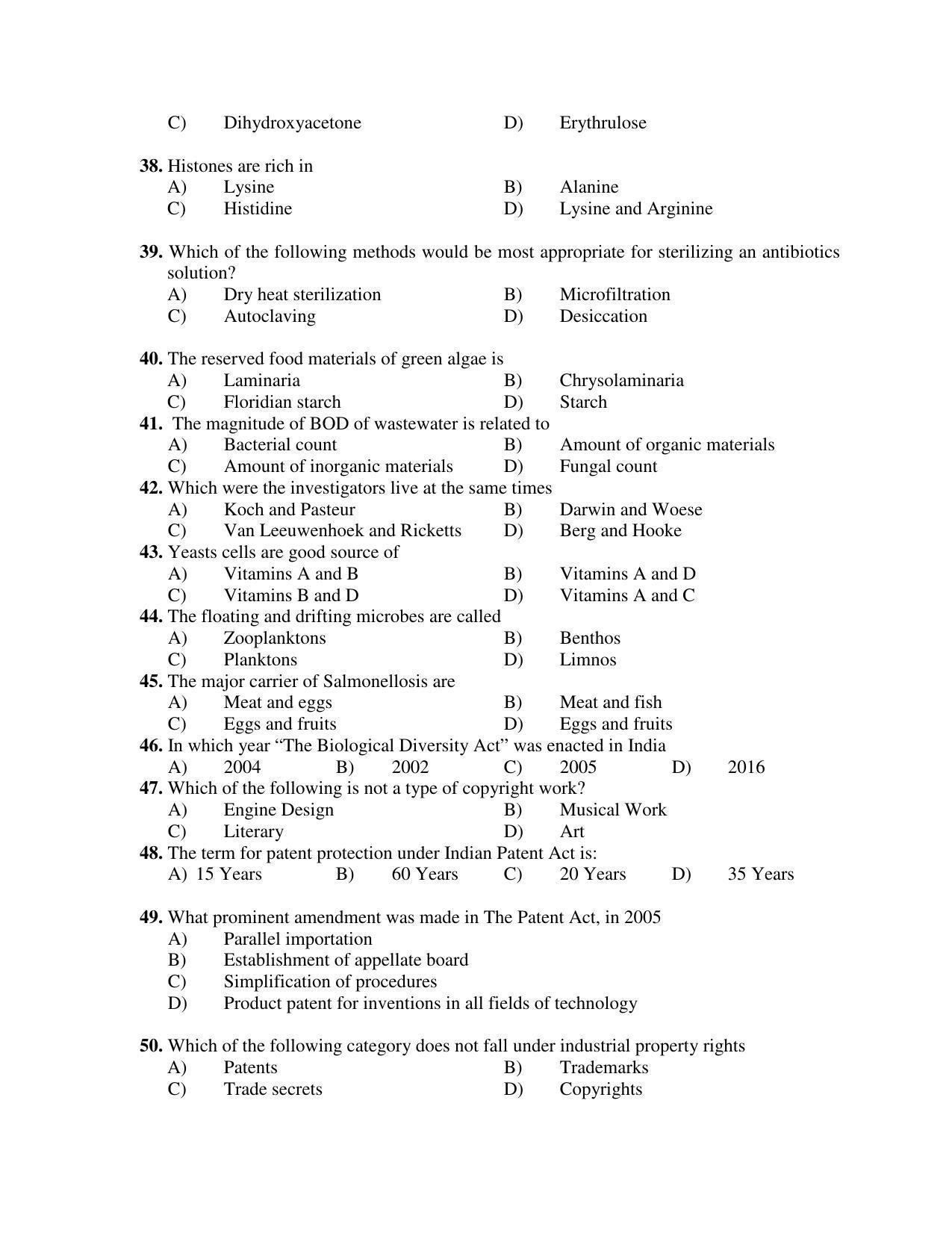 PU MPET Bio-Chemistry 2019 Question Papers - Page 109