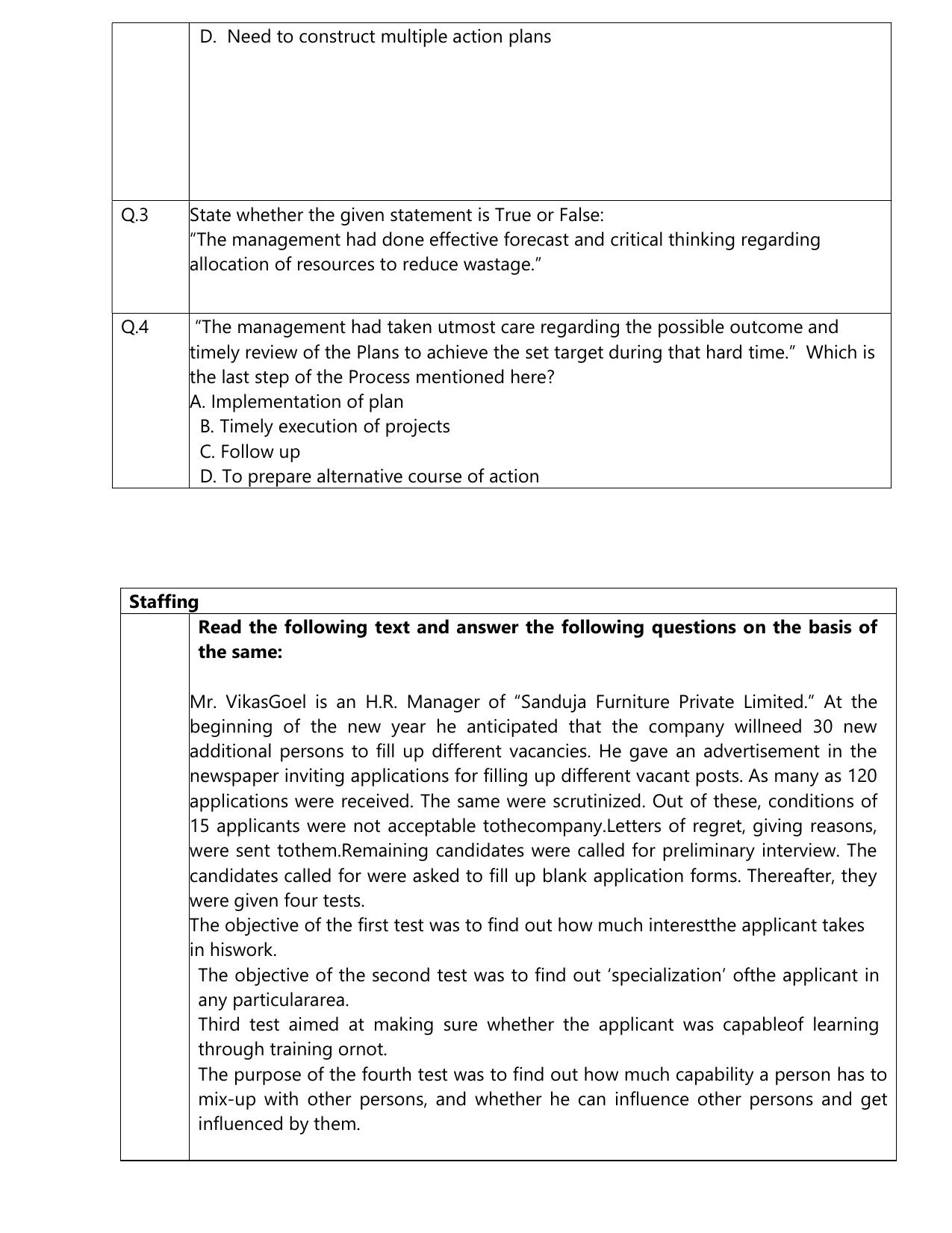 CBSE Class XII Business Studies Question Bank - Page 5