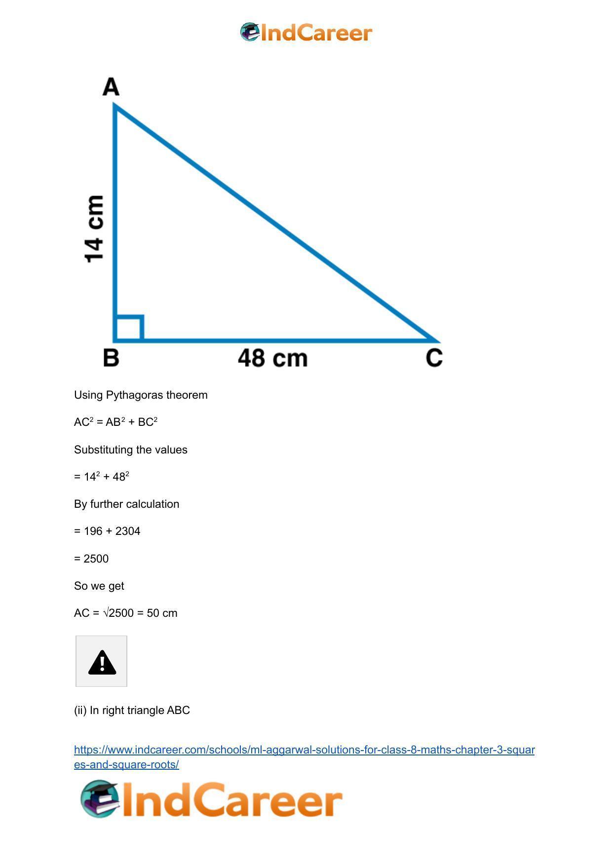 ML Aggarwal Solutions for Class 8 Maths Chapter 3- Squares and Square Roots - Page 55
