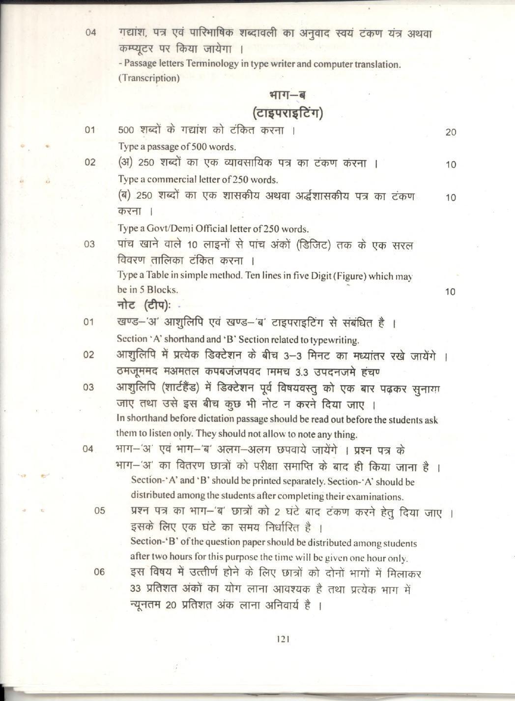 CGBSE Class 12th Syllabus 2021-2022 - Steno Typing - Page 2