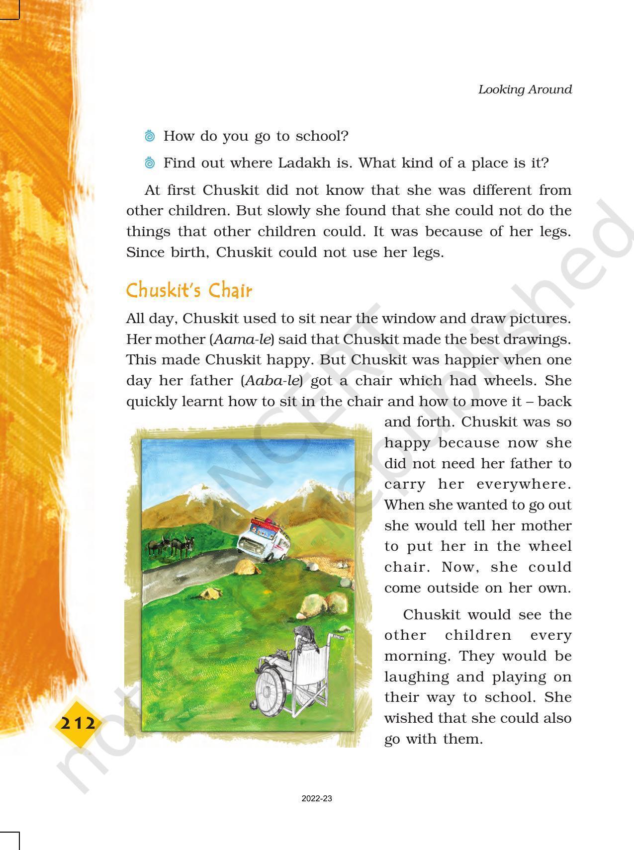 NCERT Book for Class 4 EVS Chapter 27 Chuskit Goes to School - Page 3